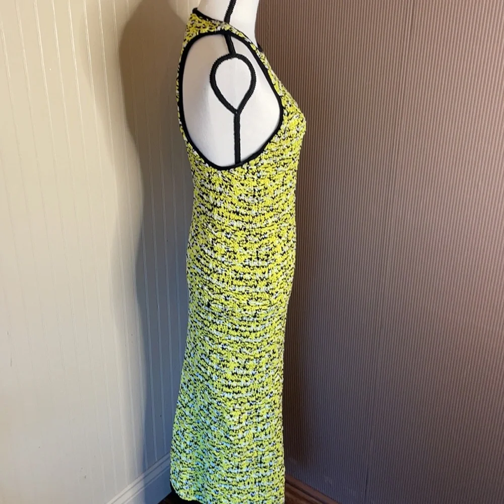 Rag & bone yellow maxi dress long knit dress size medium side split